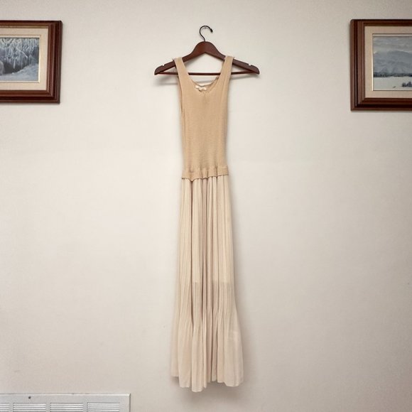 HYPR Beige Maxi Dress - Picture 1 of 4
